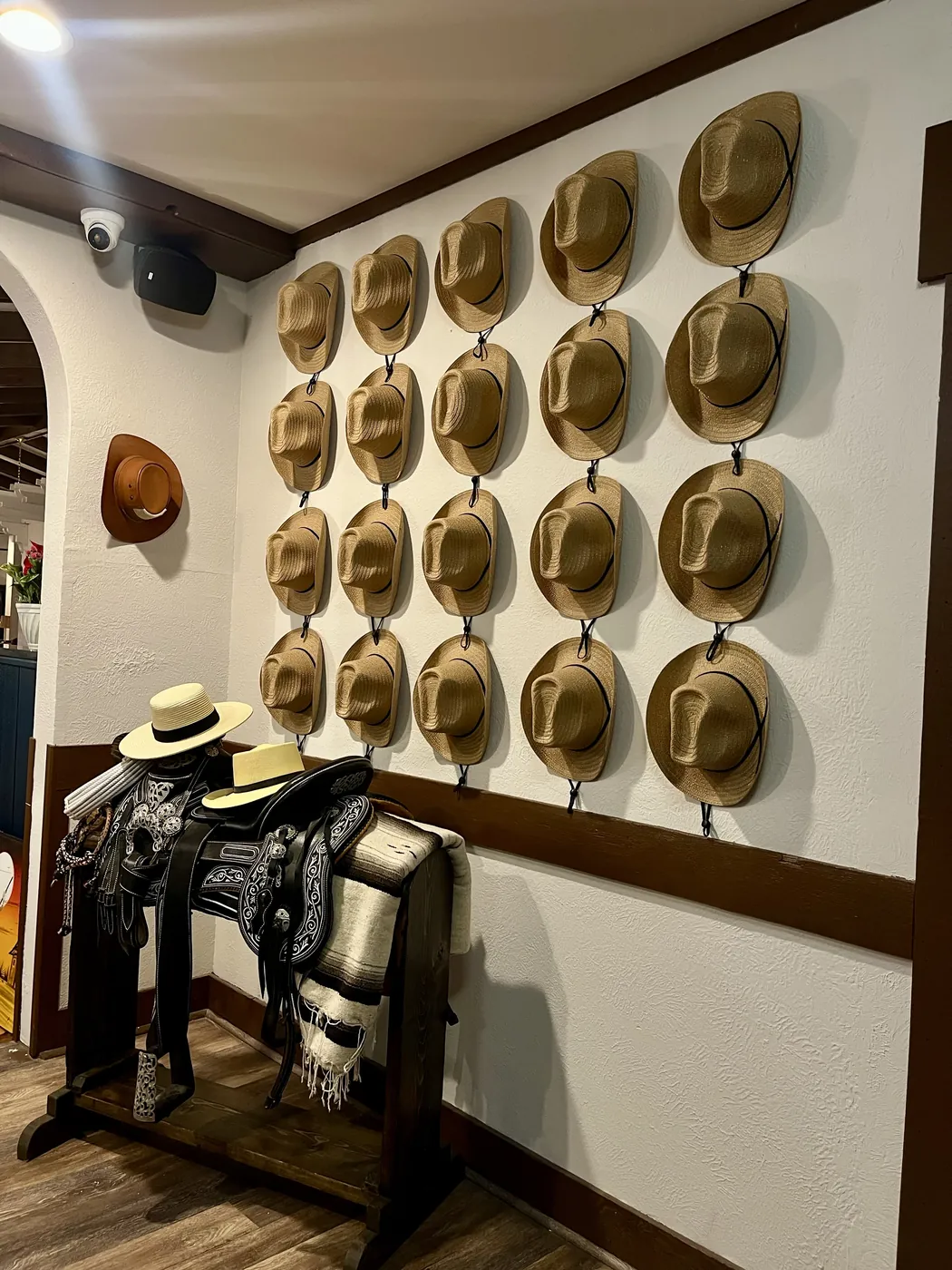 Decorative wall detail inside El Molino
